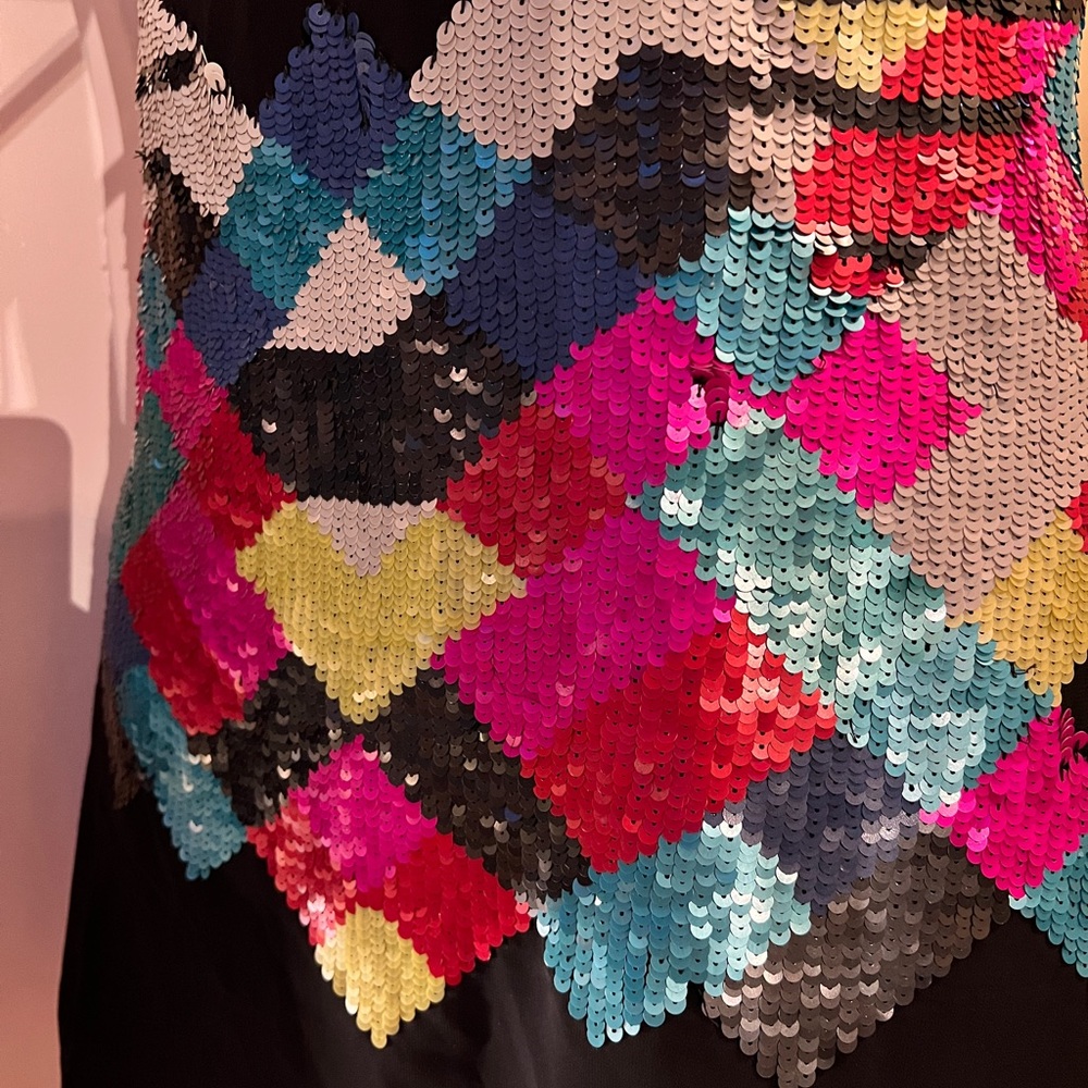 NASTY GAL XXS sequin color pop party dress